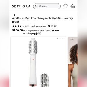 NEW T3 Airbrush Duo Interchangeable Hot Air Blow Dry Brush reg.$256.50 (…